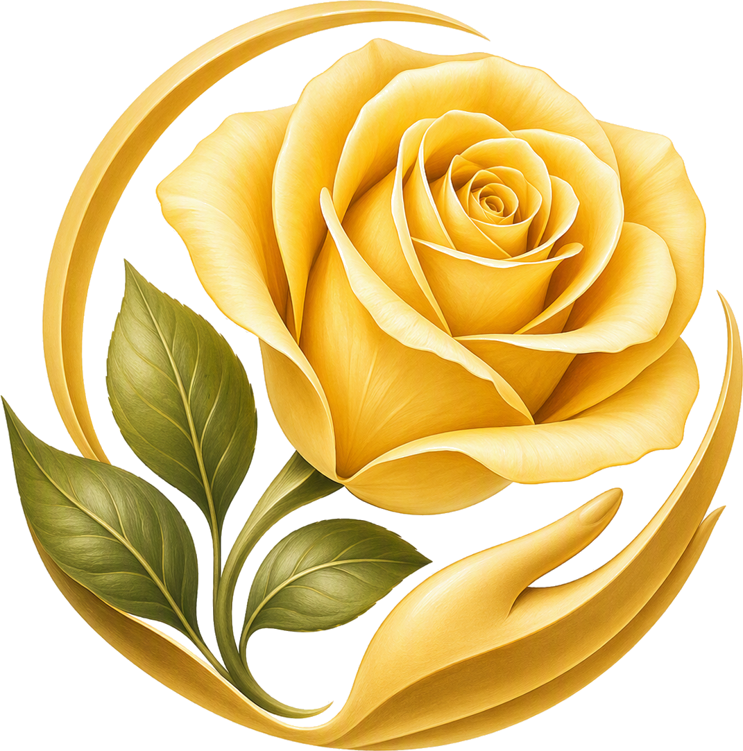 Gold rose logo